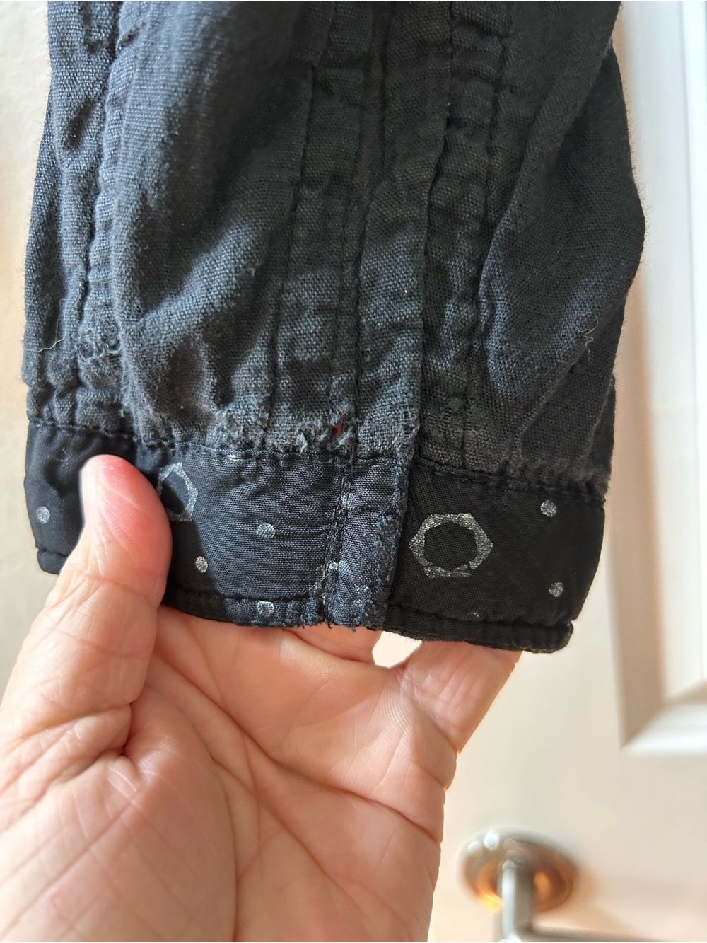 Village Sport Shoppes Carmel-by-the-Sea woven reversible Lagenlook jacket. Artsy - Picture 5 of 14